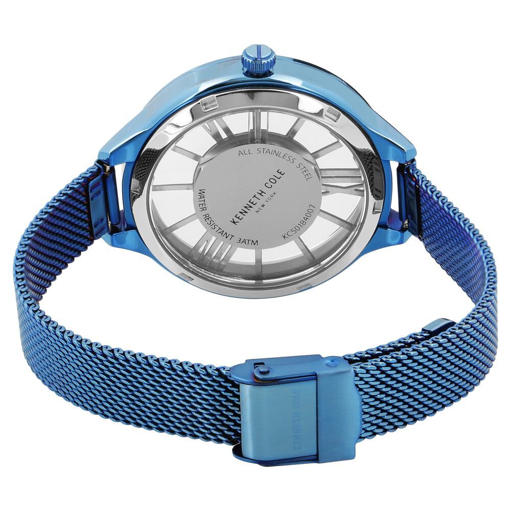 Kenneth Cole Quartz Analog Blue Dial Stainless Steel Strap Watch For Women