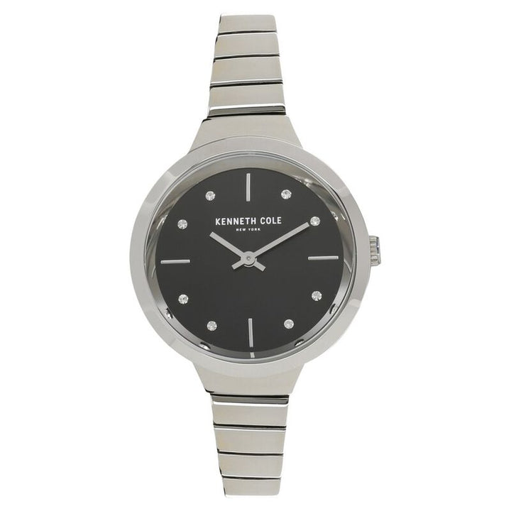 Kenneth Cole Quartz Analog Black Dial Stainless Steel Strap Watch For Women