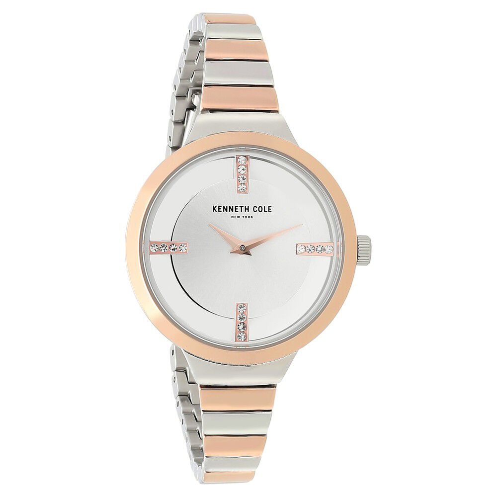 Kenneth Cole Quartz Analog Silver Dial Stainless Steel Strap Watch For Women
