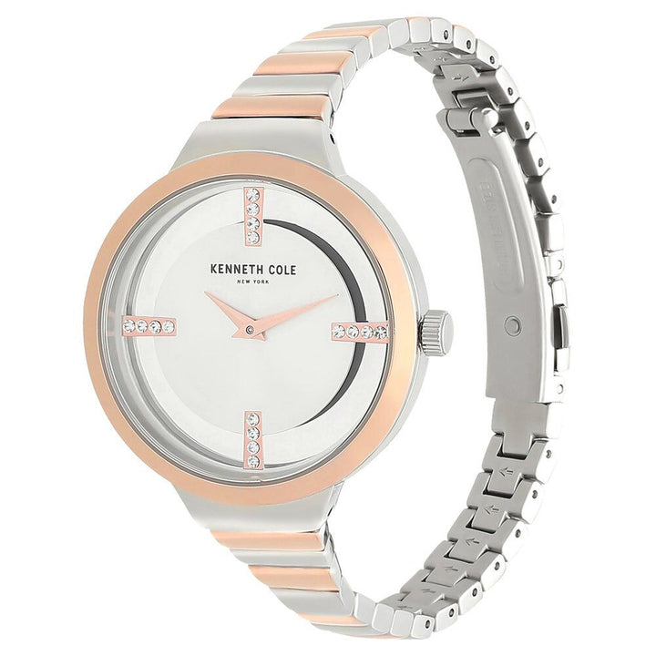 Kenneth Cole Quartz Analog Silver Dial Stainless Steel Strap Watch For Women