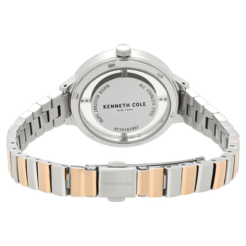 Kenneth Cole Quartz Analog Silver Dial Stainless Steel Strap Watch For Women