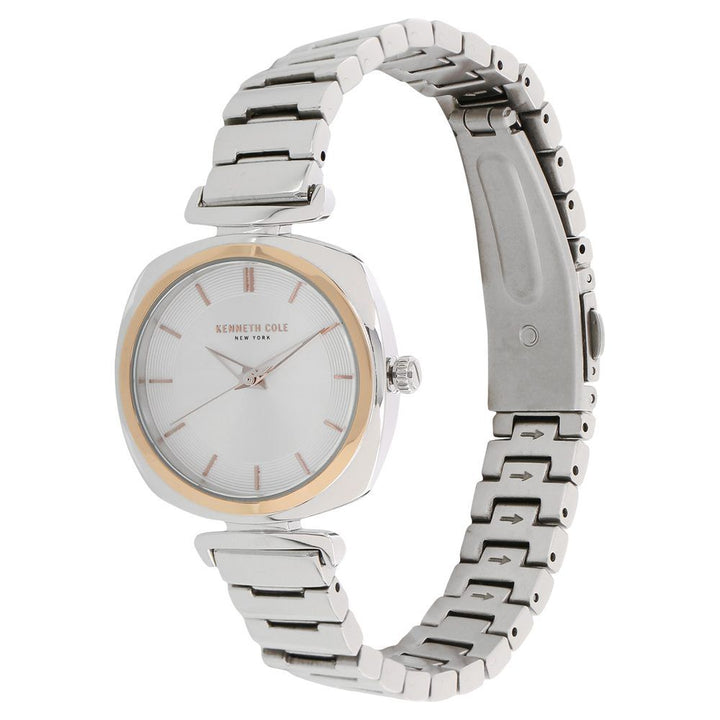 Kenneth Cole Quartz Analog Silver Dial Stainless Steel Strap Watch For Women