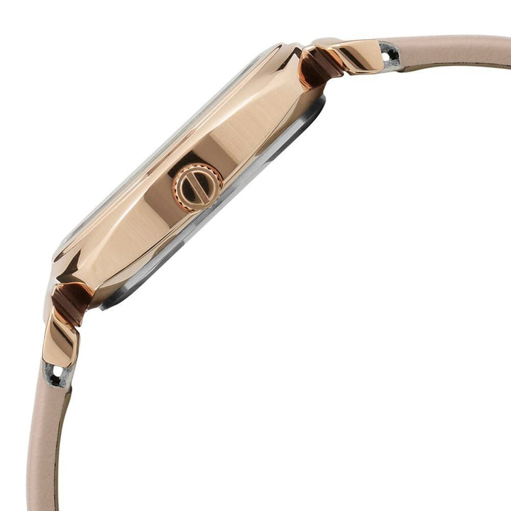 Kenneth Cole Quartz Analog Silver Dial Leather Strap Watch For Women