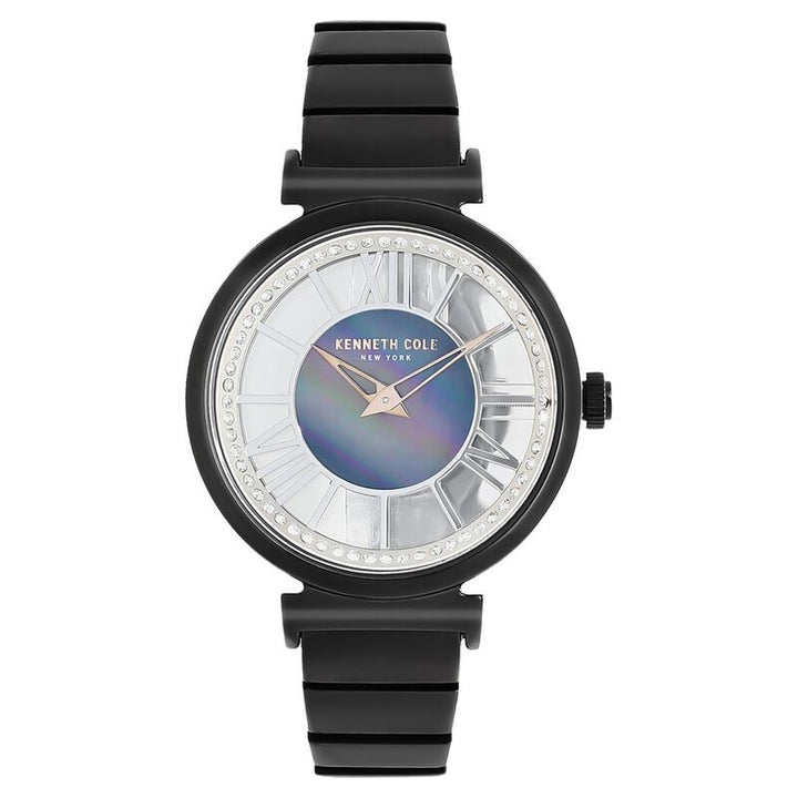 Kenneth Cole Quartz Analog Mother Of Pearl Dial Stainless Steel Strap Watch For Women