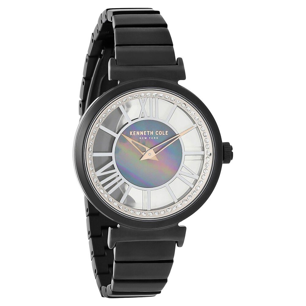 Kenneth Cole Quartz Analog Mother Of Pearl Dial Stainless Steel Strap Watch For Women
