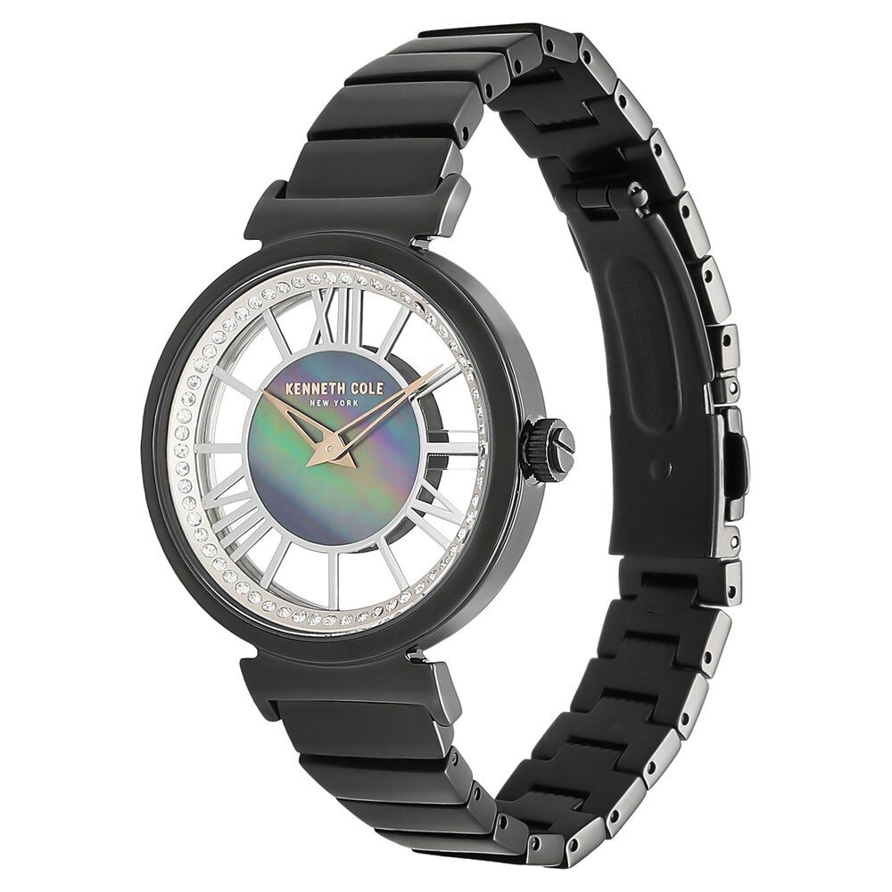 Kenneth Cole Quartz Analog Mother Of Pearl Dial Stainless Steel Strap Watch For Women
