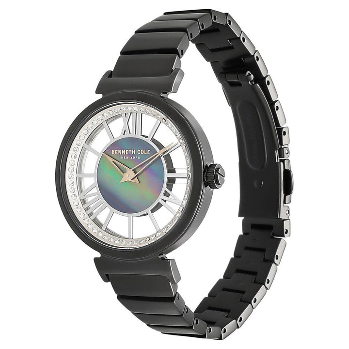 Kenneth Cole Quartz Analog Mother Of Pearl Dial Stainless Steel Strap Watch For Women