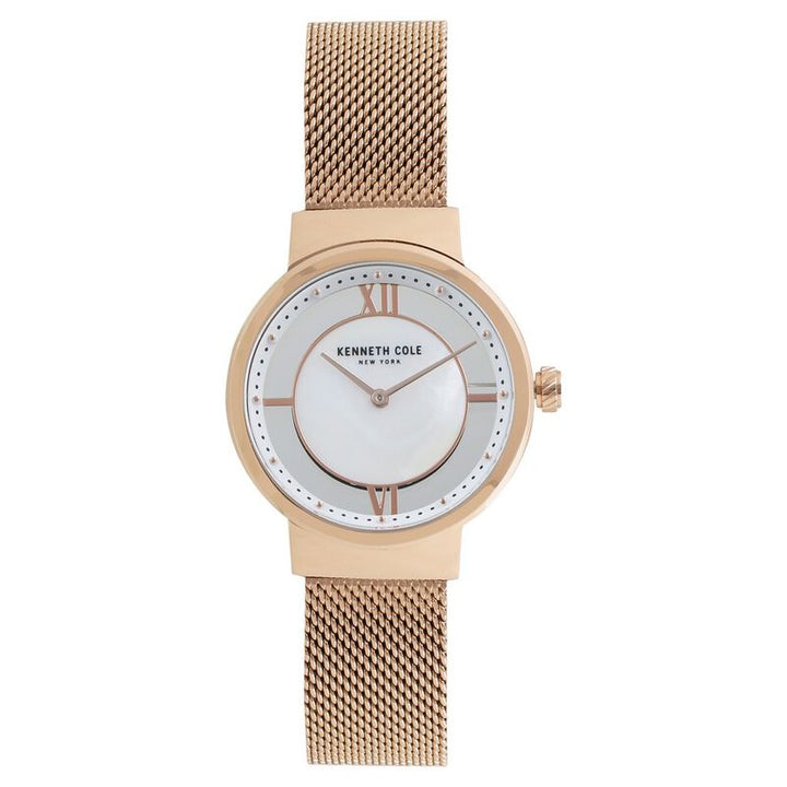Kenneth Cole Quartz Analog Mother Of Pearl Dial Stainless Steel Strap Watch For Women
