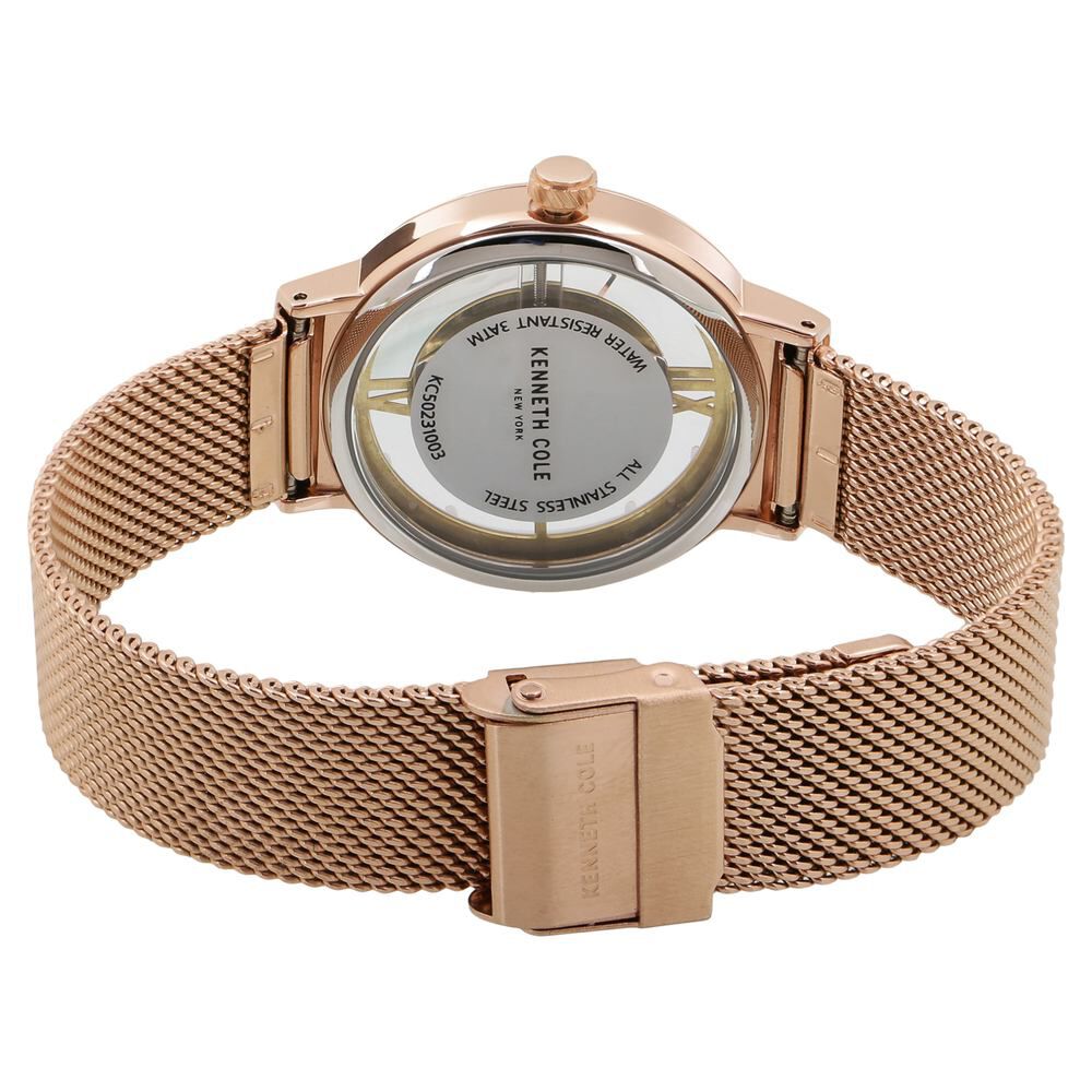 Kenneth Cole Quartz Analog Mother Of Pearl Dial Stainless Steel Strap Watch For Women