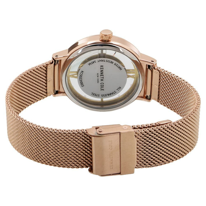 Kenneth Cole Quartz Analog Mother Of Pearl Dial Stainless Steel Strap Watch For Women