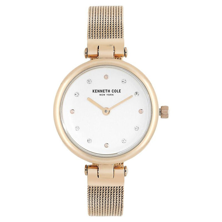 Kenneth Cole Quartz Analog Silver Dial Stainless Steel Strap Watch For Women