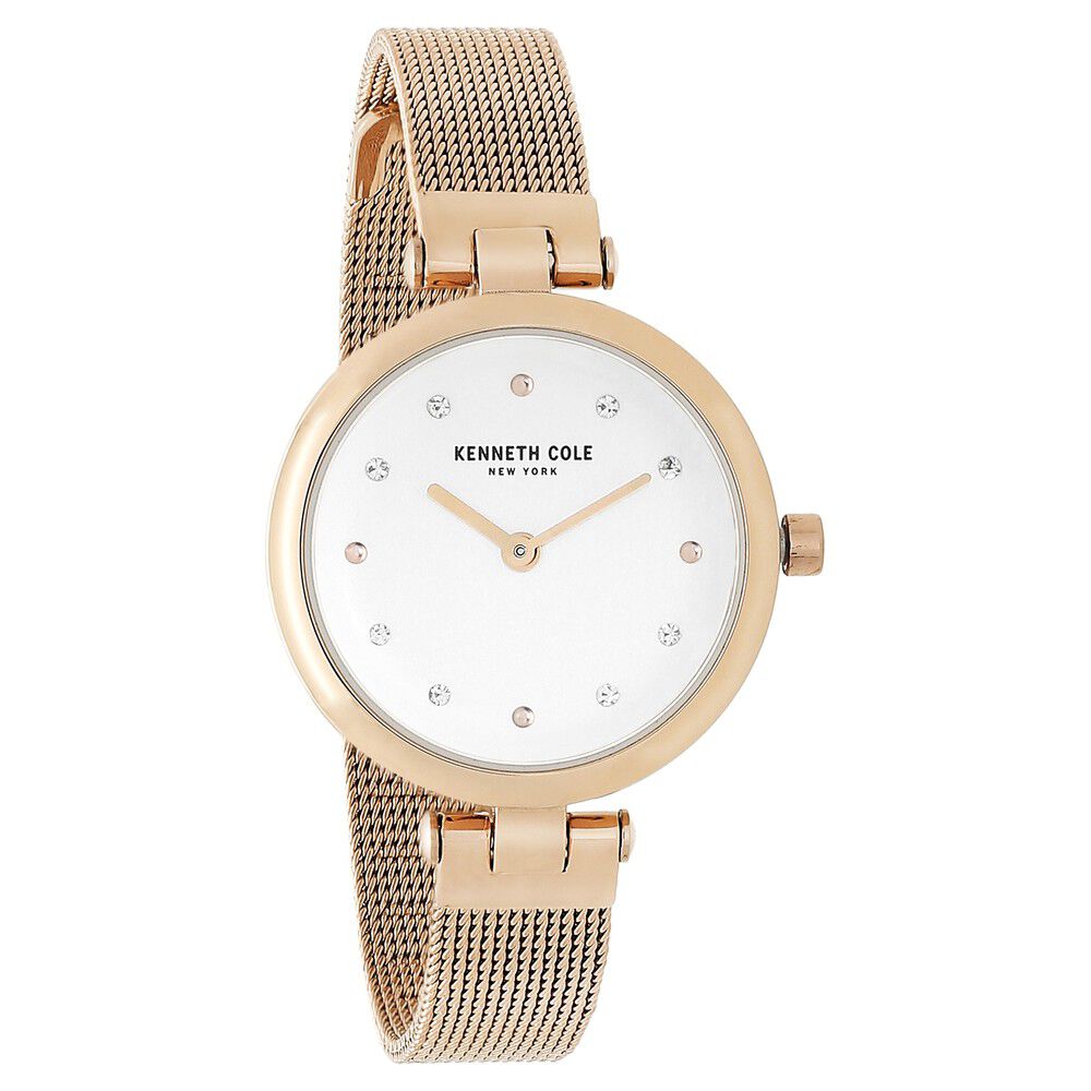 Kenneth Cole Quartz Analog Silver Dial Stainless Steel Strap Watch For Women