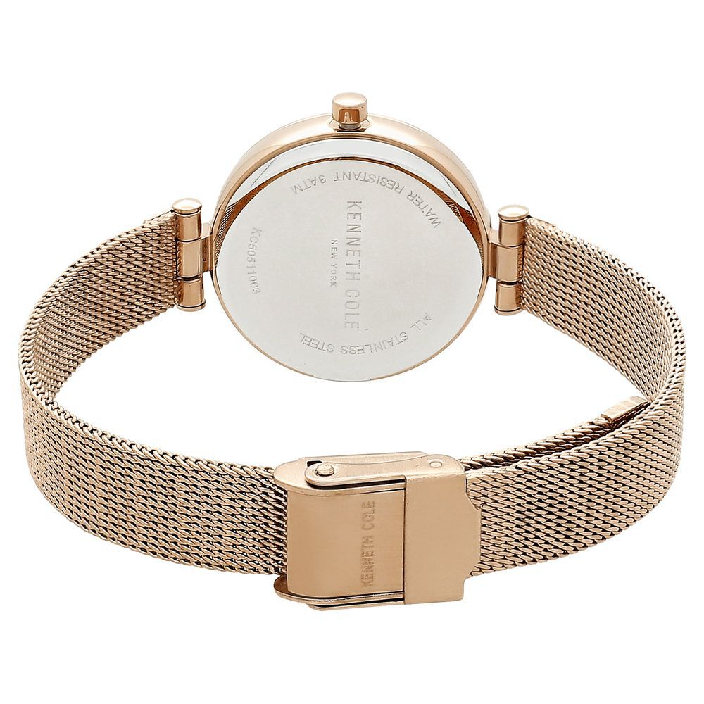 Kenneth Cole Quartz Analog Silver Dial Stainless Steel Strap Watch For Women