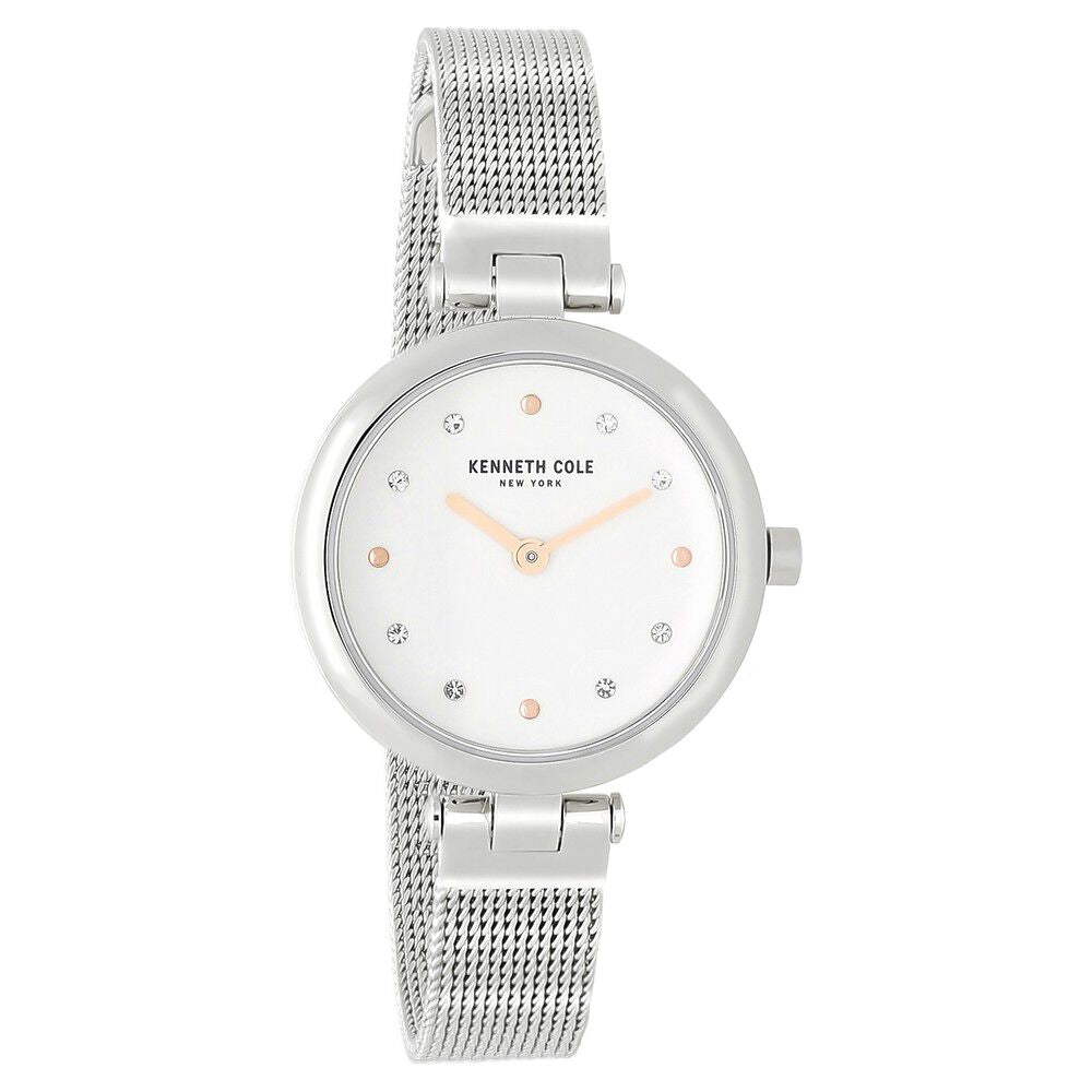 Kenneth Cole Quartz Analog Silver Dial Stainless Steel Strap Watch For Women