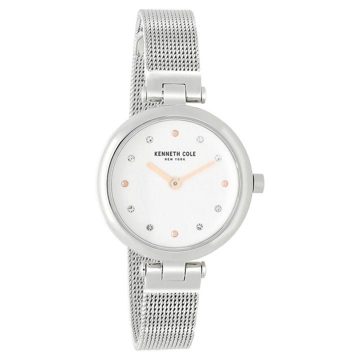 Kenneth Cole Quartz Analog Silver Dial Stainless Steel Strap Watch For Women