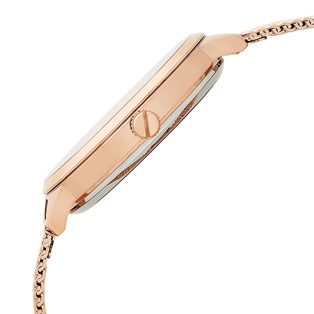 Kenneth Cole Quartz Analog Rose Gold Dial Stainless Steel Strap Watch For Women