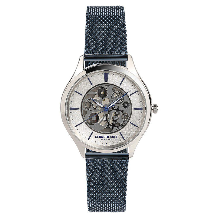 Kenneth Cole Quartz Analog Silver Dial Metal Strap Watch for Men-NCKC50631002MN