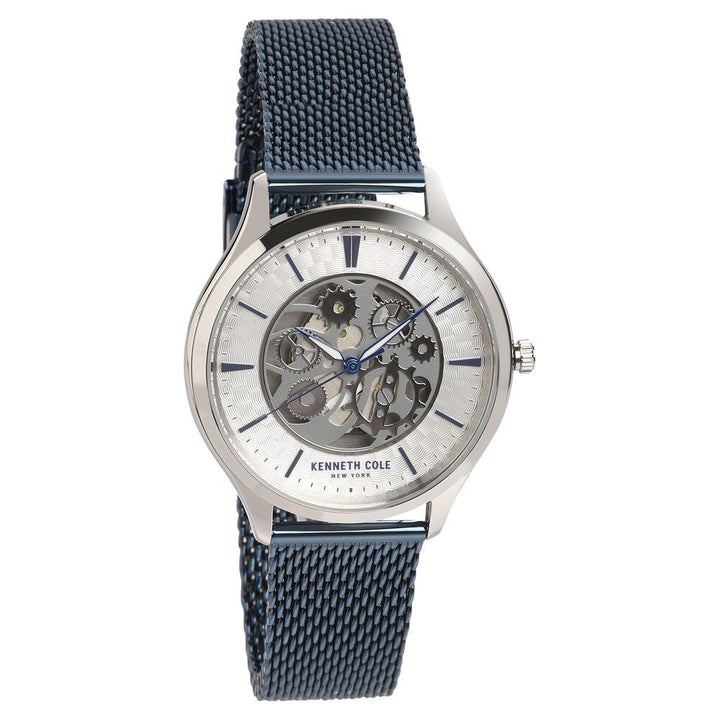 Kenneth Cole Quartz Analog Silver Dial Metal Strap Watch for Men-NCKC50631002MN
