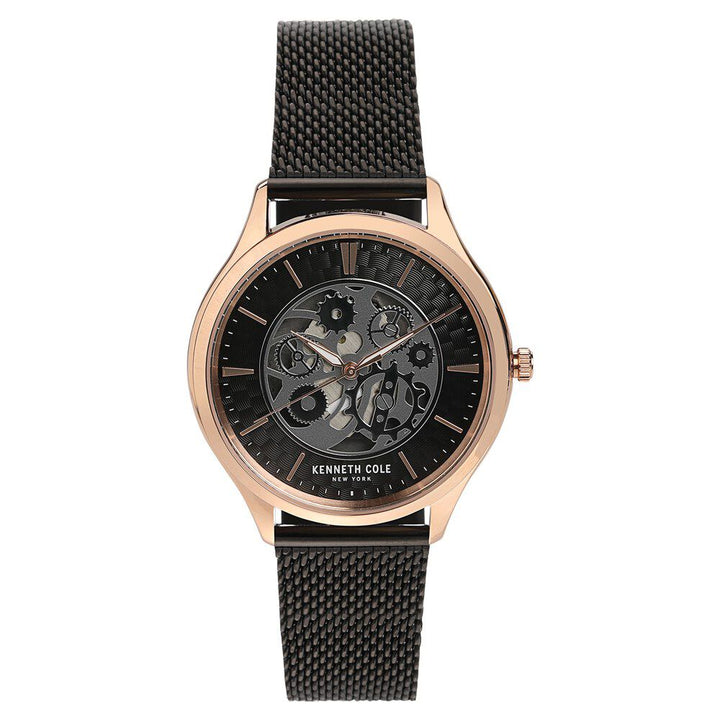 Kenneth Cole Quartz Analog Grey Dial Metal Strap Watch for Men-NCKC50631003MN