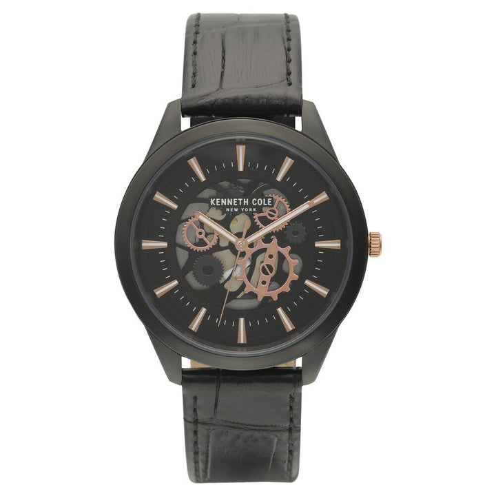 Kenneth Cole Black Dial Quartz Analog Watch for Men-NCKC50632002MN