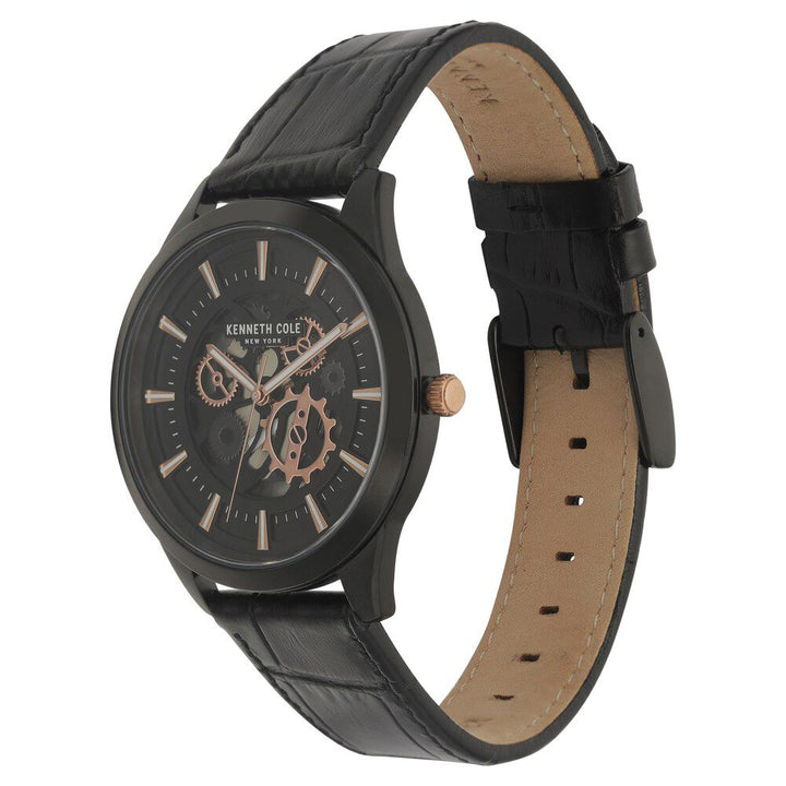 Kenneth Cole Black Dial Quartz Analog Watch for Men-NCKC50632002MN