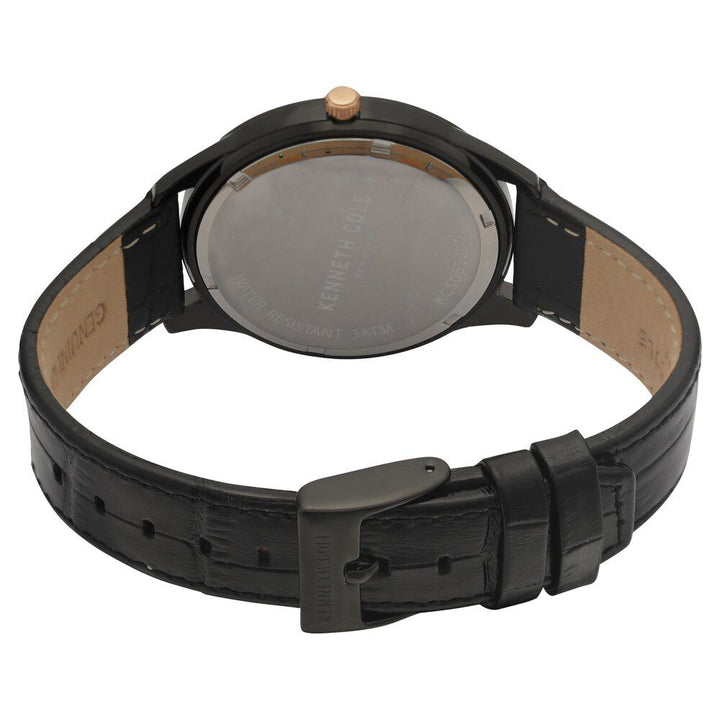 Kenneth Cole Black Dial Quartz Analog Watch for Men-NCKC50632002MN