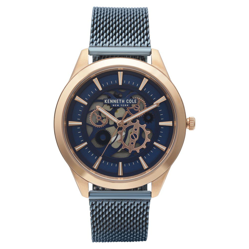 Kenneth Cole Blue Dial Quartz Analog Watch for Men-NCKC50632003MN