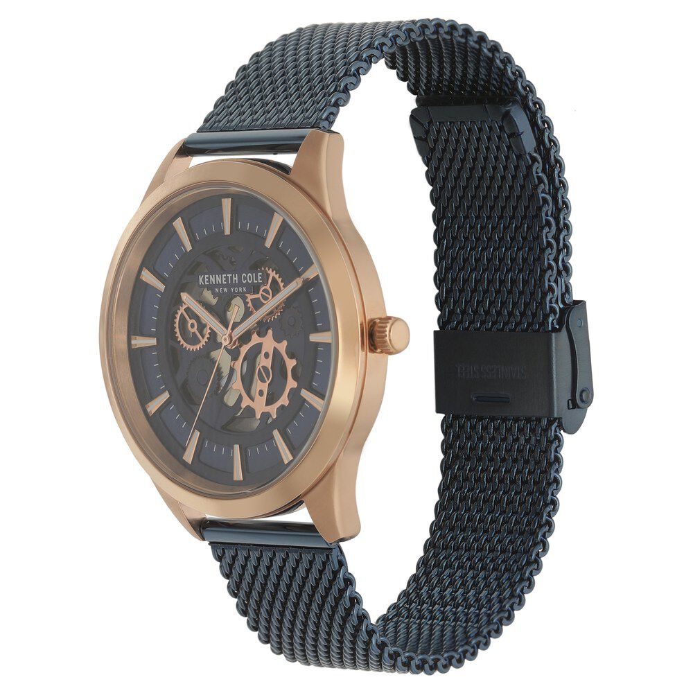 Kenneth Cole Blue Dial Quartz Analog Watch for Men-NCKC50632003MN