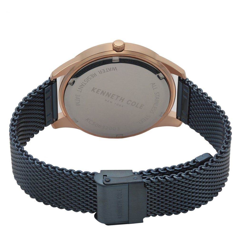 Kenneth Cole Blue Dial Quartz Analog Watch for Men-NCKC50632003MN