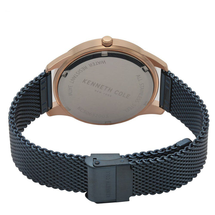 Kenneth Cole Blue Dial Quartz Analog Watch for Men-NCKC50632003MN