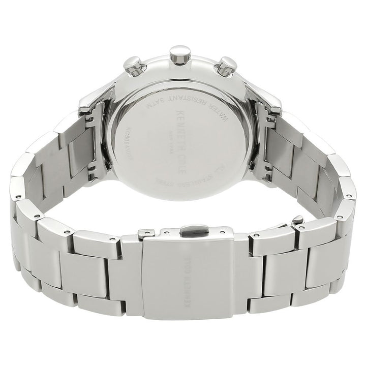 Kenneth Cole Quartz Multifunction Black Dial Stainless Steel Strap Watch for Men-NCKC50643003MN