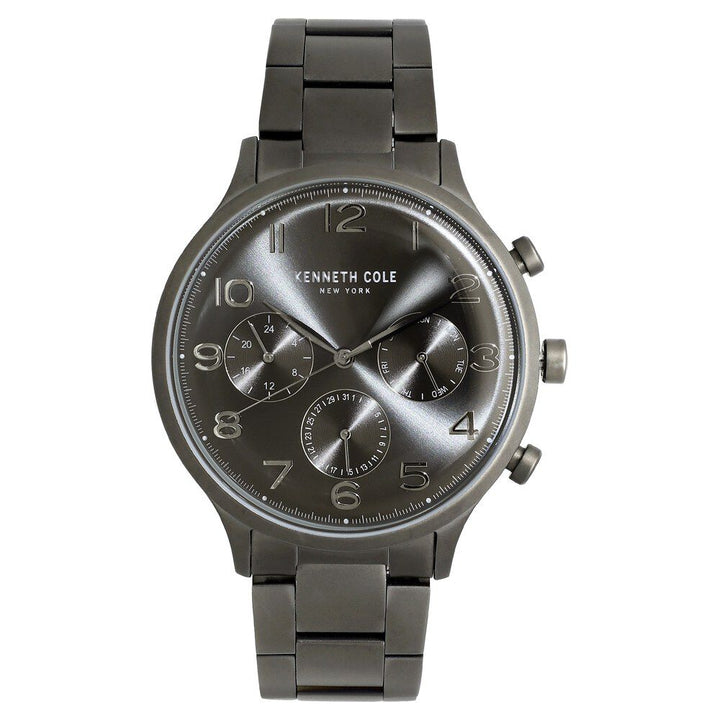 Kenneth Cole Quartz Multifunction Silver Dial Stainless Steel Strap Watch for Men-NDKC50643004MN