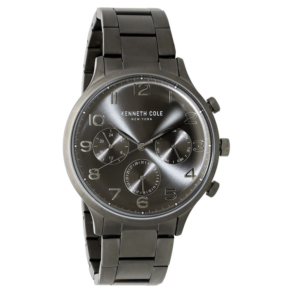 Kenneth Cole Quartz Multifunction Silver Dial Stainless Steel Strap Watch for Men-NDKC50643004MN