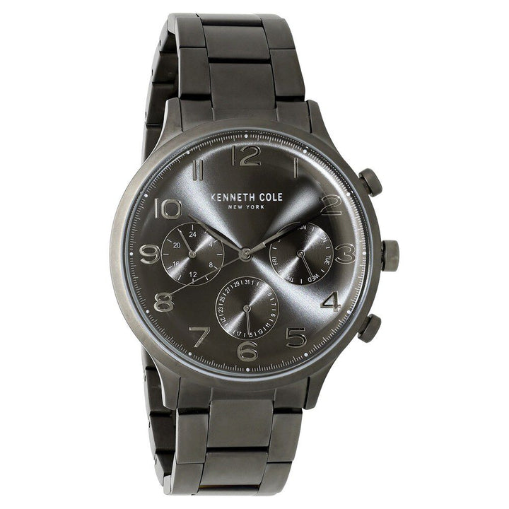 Kenneth Cole Quartz Multifunction Silver Dial Stainless Steel Strap Watch for Men-NDKC50643004MN