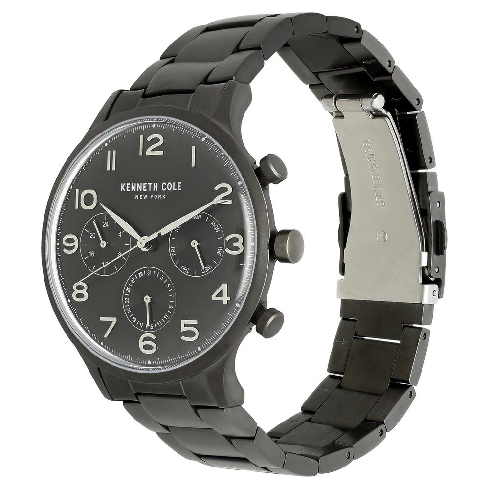 Kenneth Cole Quartz Multifunction Silver Dial Stainless Steel Strap Watch for Men-NDKC50643004MN