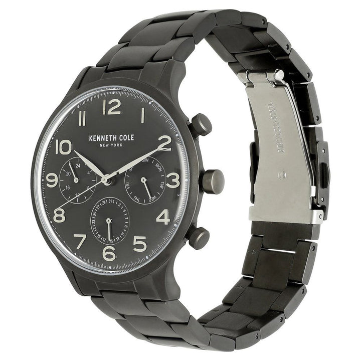 Kenneth Cole Quartz Multifunction Silver Dial Stainless Steel Strap Watch for Men-NDKC50643004MN