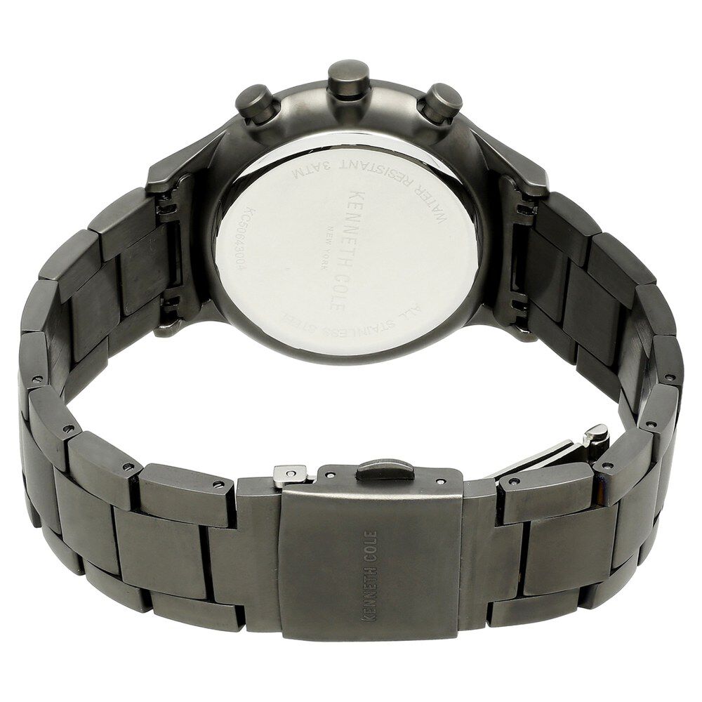 Kenneth Cole Quartz Multifunction Silver Dial Stainless Steel Strap Watch for Men-NDKC50643004MN
