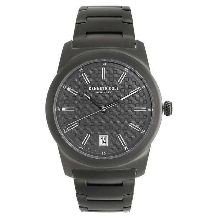 Kenneth Cole Quartz Analog Grey Dial Stainless Steel Strap Watch For Men