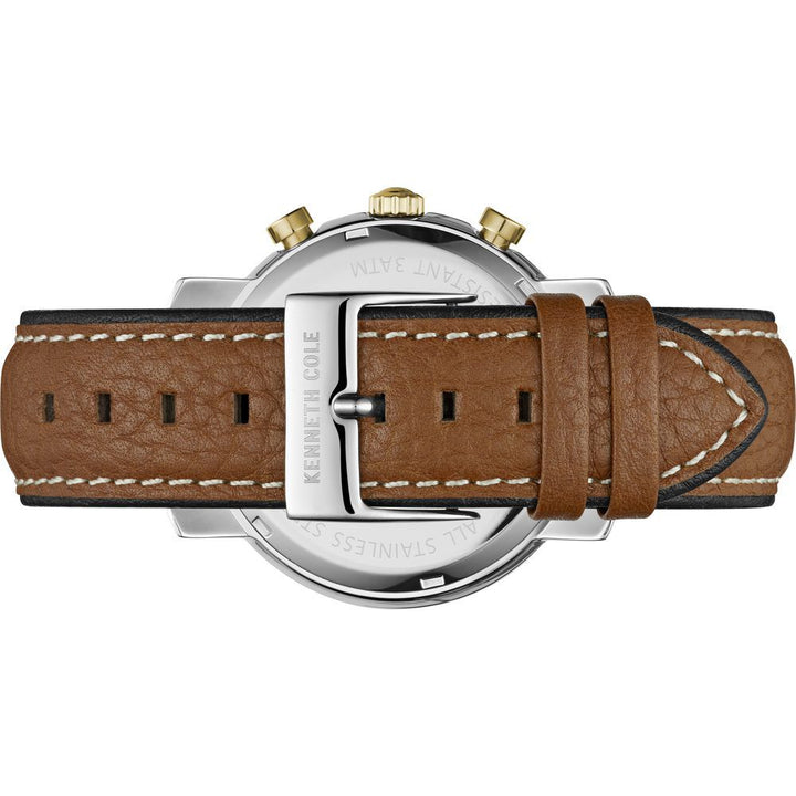 Kenneth Cole Multifunction White Dial Watch for Men-NCKC50775005MN