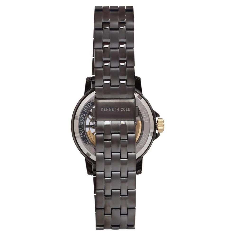 Kenneth Cole Quartz Analog Grey Dial Stainless Steel Strap Watch for Men-NCKC50779012MN