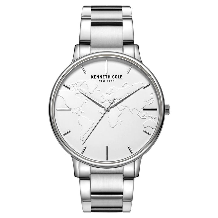 Kenneth Cole Analog Silver Dial Watch for Men-NCKC50785001MN