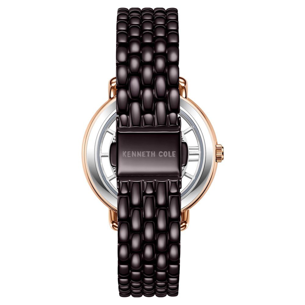 Kenneth Cole Quartz Analog Brown Dial Stainless Steel Strap Watch For Women