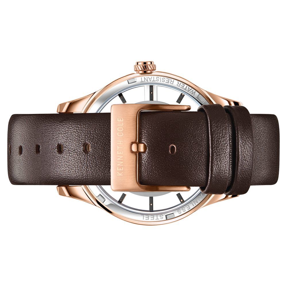 Kenneth Cole Quartz Analog Black Dial Metal Strap Watch for Men-NCKC50919002MN