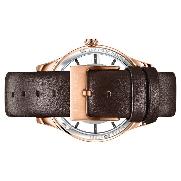 Kenneth Cole Quartz Analog Black Dial Metal Strap Watch for Men-NCKC50919002MN