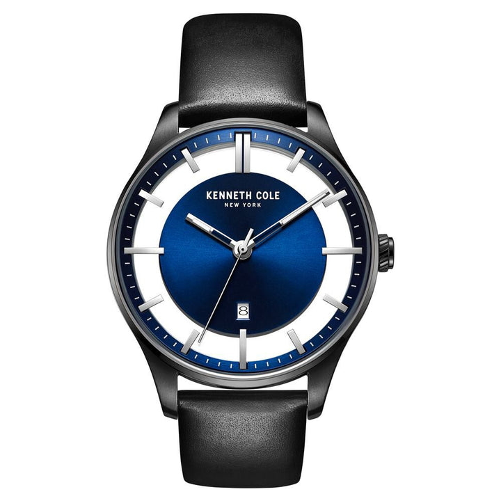 Kenneth Cole Quartz Analog Blue Dial Metal Strap Watch for Men-NCKC50919003MN
