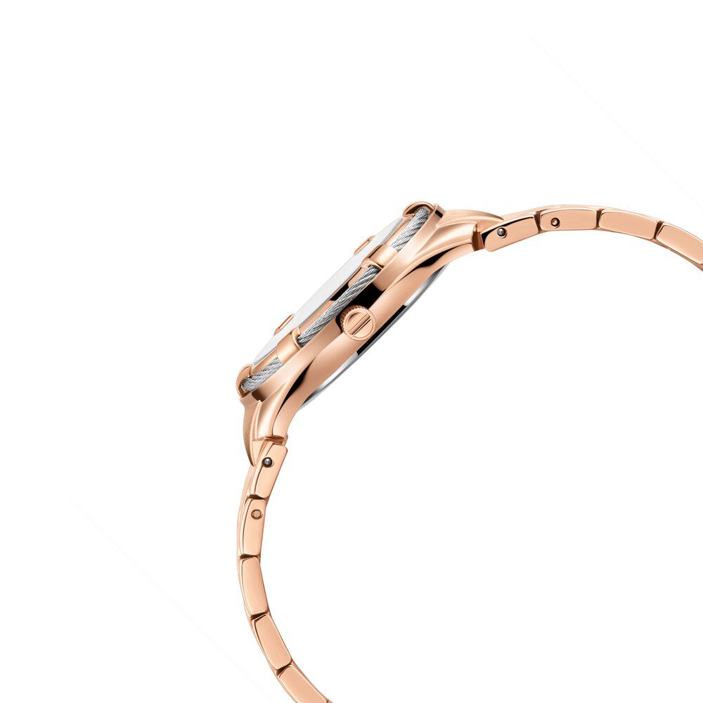 Kenneth Cole Quartz Analog Mother Of Pearl Dial Stainless Steel Strap Watch For Women