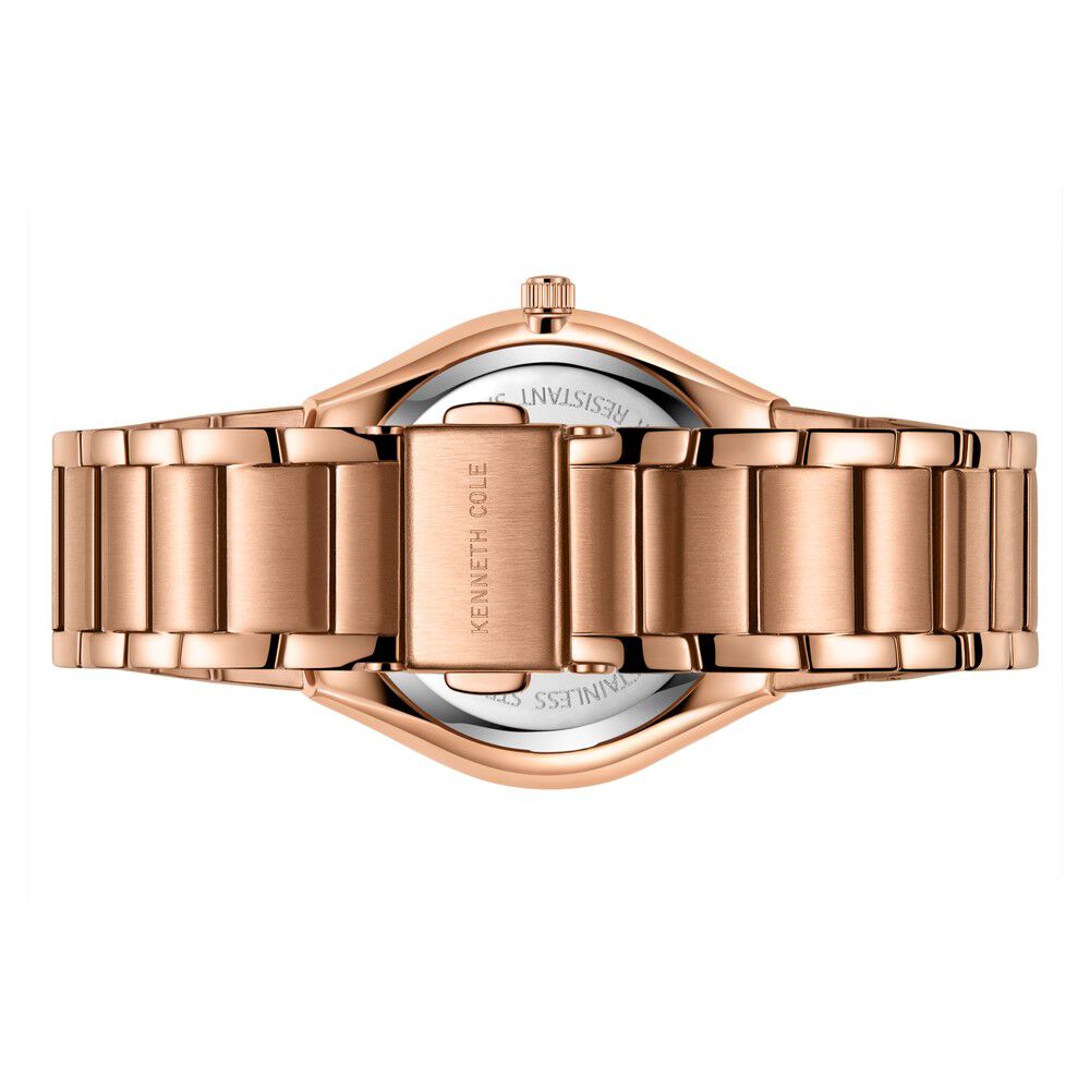 Kenneth Cole Quartz Analog Mother Of Pearl Dial Stainless Steel Strap Watch For Women