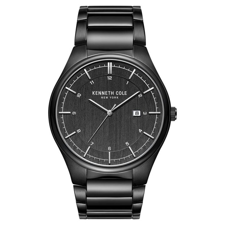 Kenneth Cole Quartz Analog Black Dial Stainless Steel Strap Watch For Men