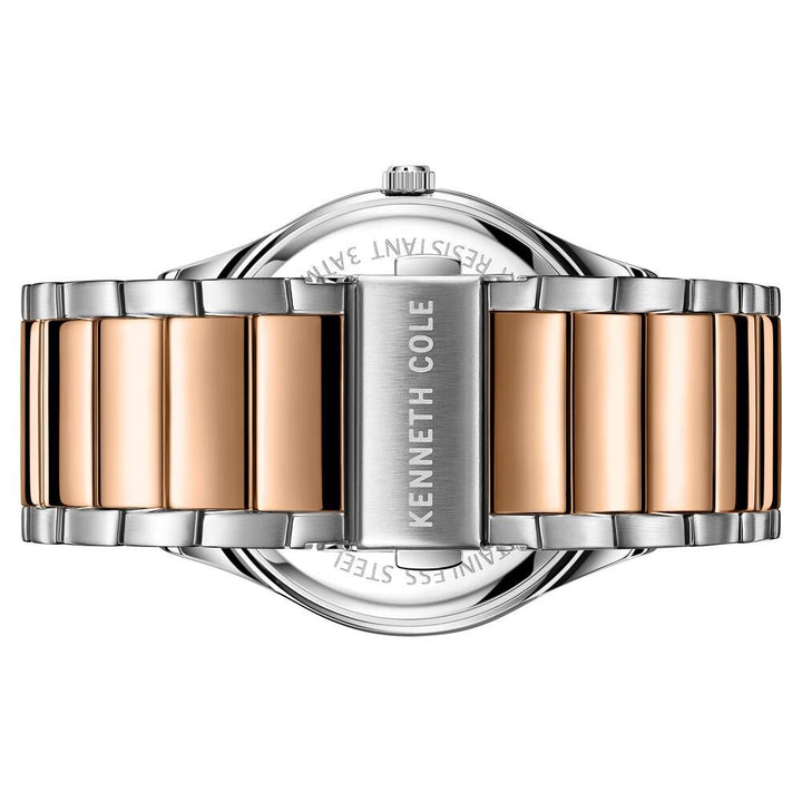 Kenneth Cole Quartz Analog Silver Dial Stainless Steel Strap Watch for Men-NCKC51015003MN