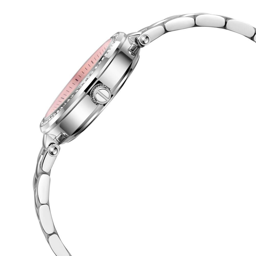 Kenneth Cole Quartz Multifunction Mother Of Pearl Dial Stainless Steel Strap Watch For Women